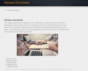 go to Business documents
