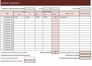 Vechicle Log Book