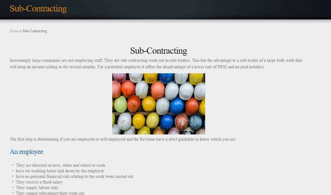 Sub-Contracting